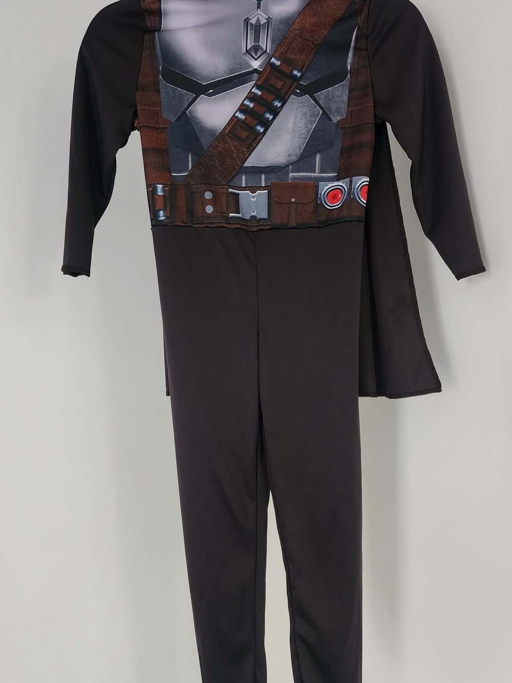 Target Black and Brown Kids Superhero Costume with Printed Armor